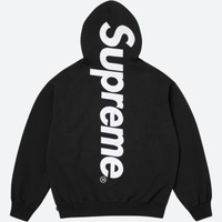 SUPREME HOODIE 'APPLIQUE BLACK'
