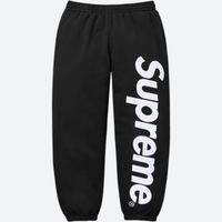 SUPREME PANT 'APPLIQUE BLACK'