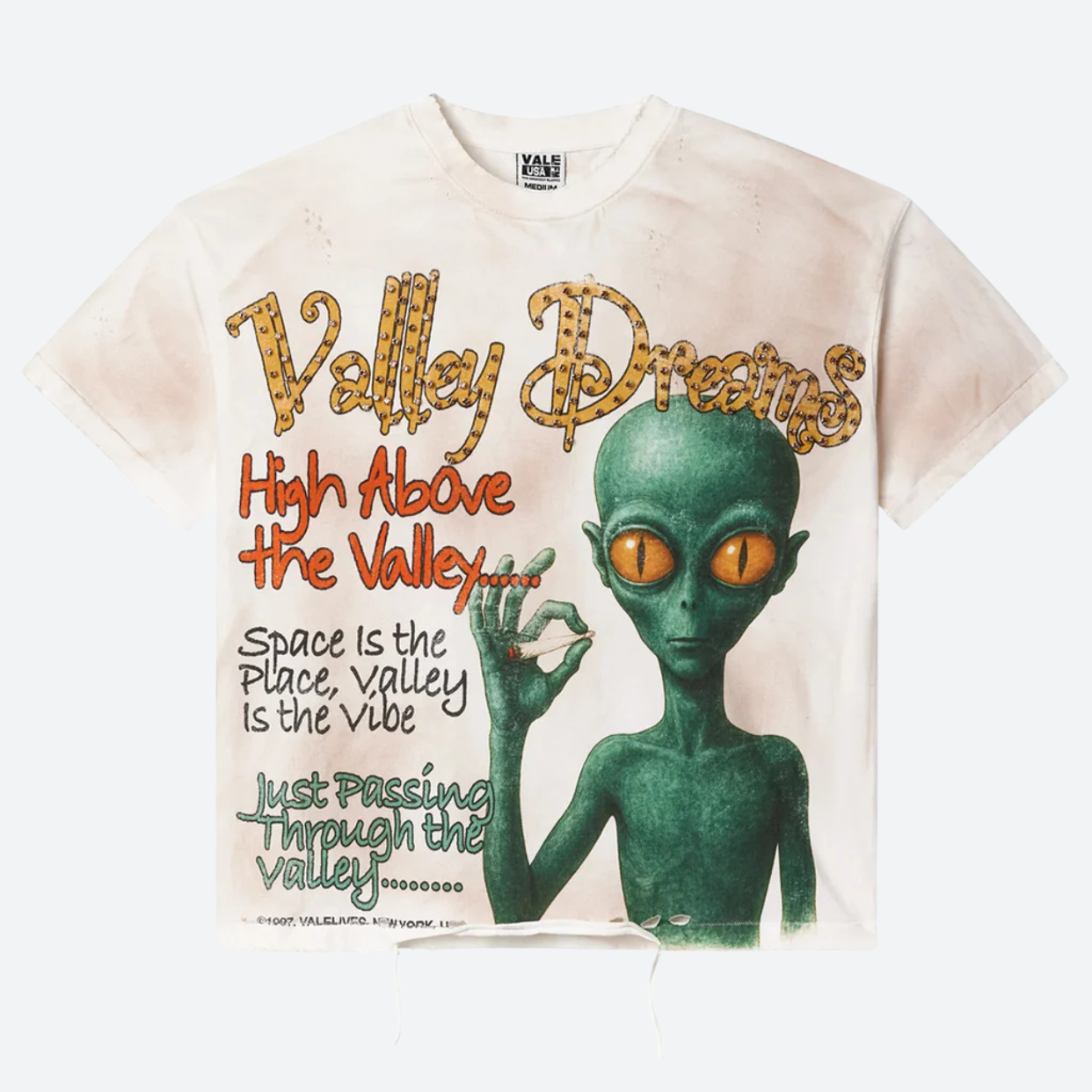 VALE FOREVER TEE 'AREA 14 BLING CREAM'