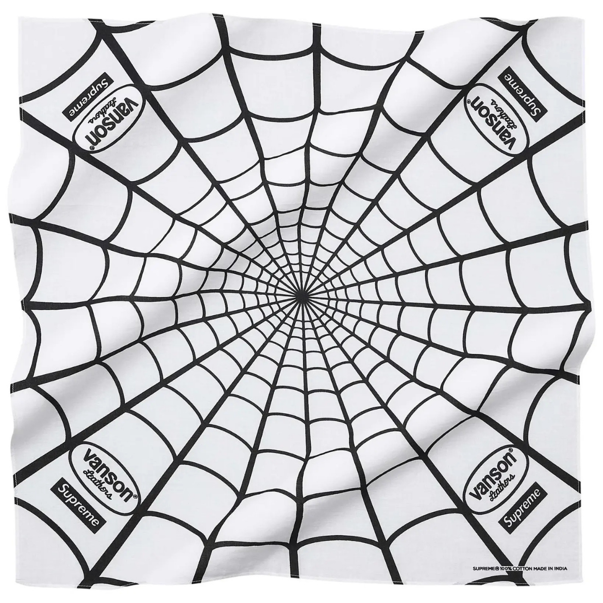 SUPREME BANDANA 'VANSON SPIDER-MAN WHITE'