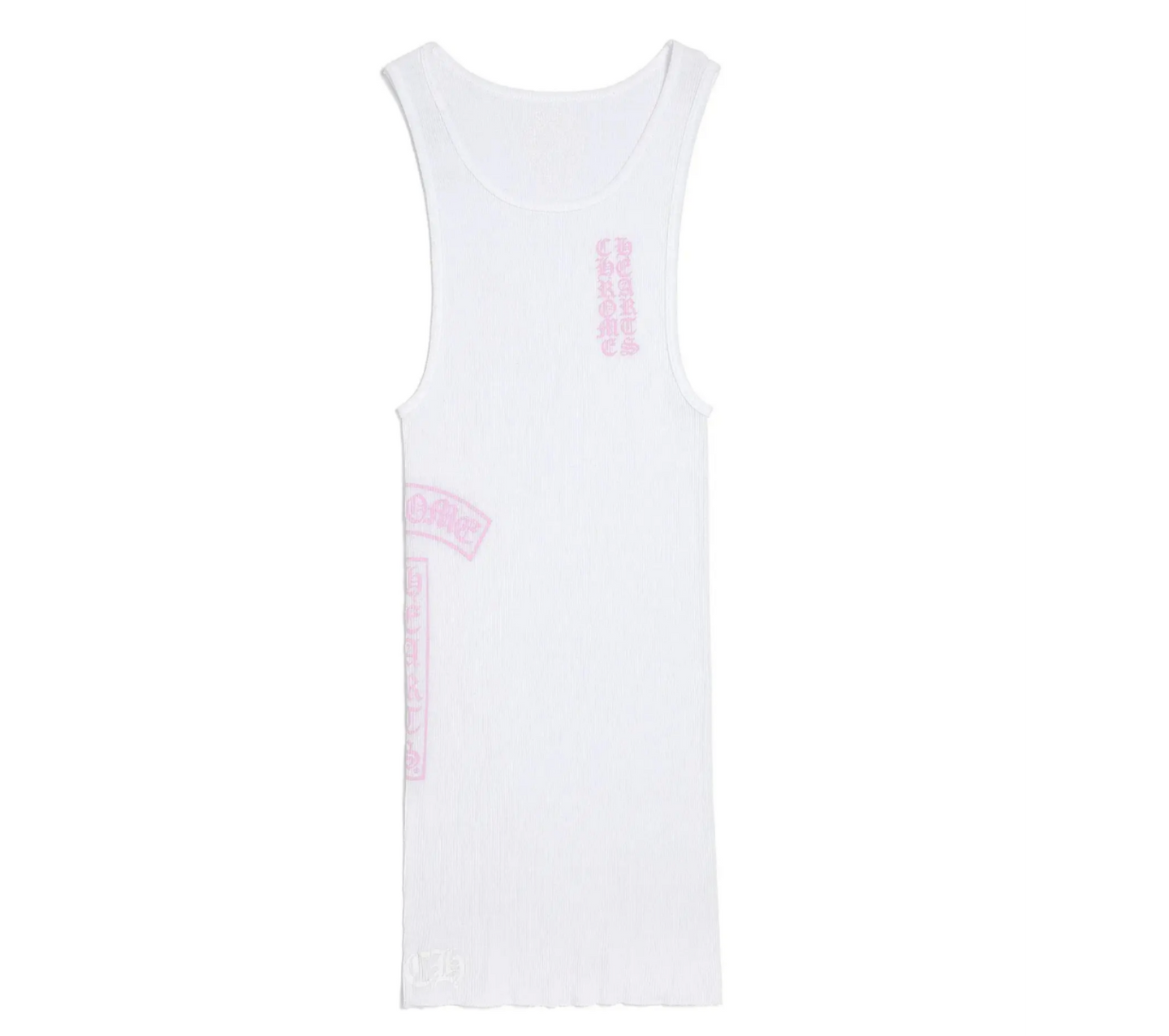 CHROME HEARTS TANK 'RIB WHITE PINK'
