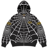 SUPREME HOODIE 'VANSON LEATHERS SPIDER-MAN BLACK'