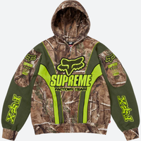 SUPREME HOODIE 'ZIP UP FOX RACING REALTREE CAMO'