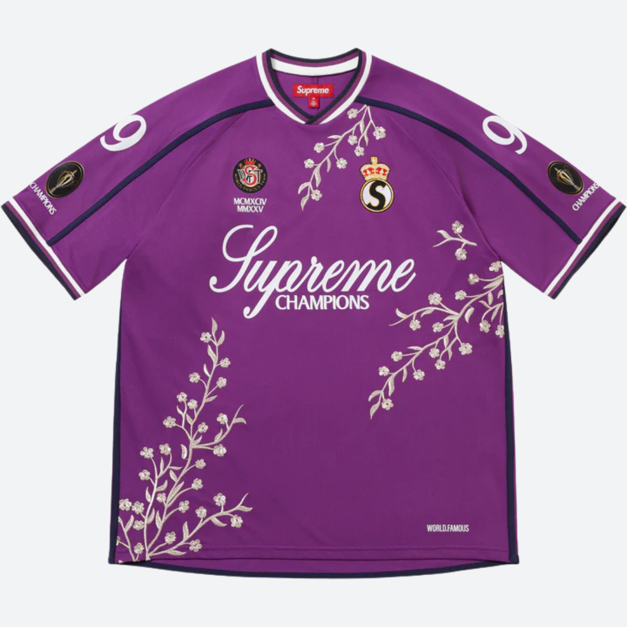SUPREME JERSEY 'FLORAL PURPLE'