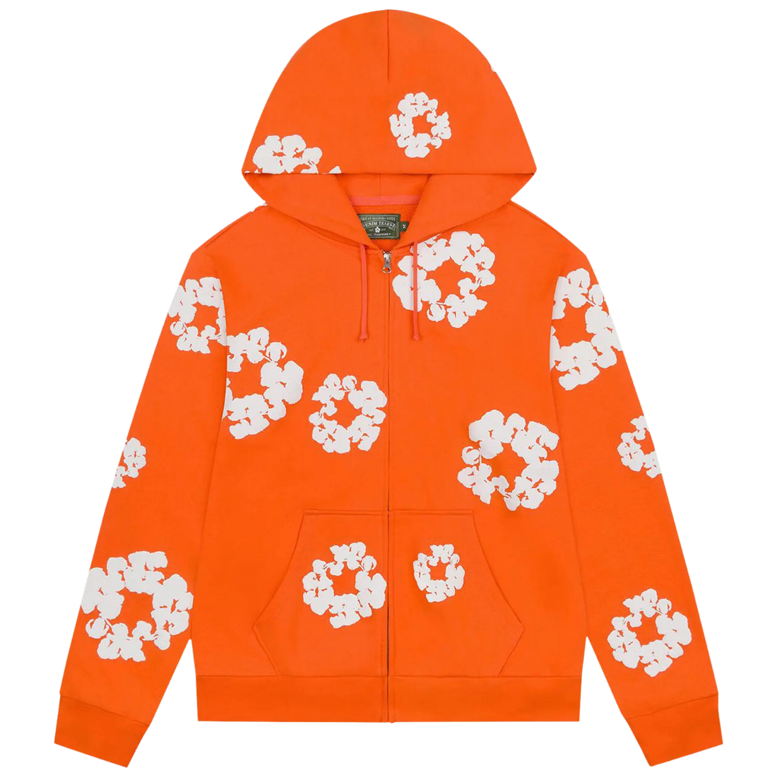 DENIM TEARS ZIP HOODIE 'ORANGE'