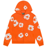 DENIM TEARS ZIP HOODIE 'ORANGE'