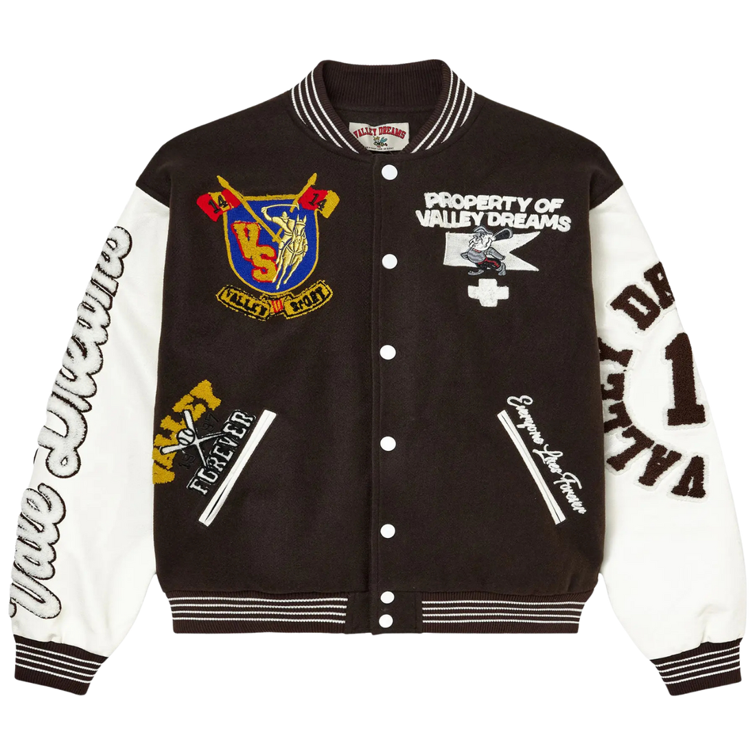 VALE FOREVER JACKET 'ALUMNI BROWN VARSITY'