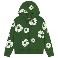DENIM TEARS ZIP HOODIE 'GREEN'