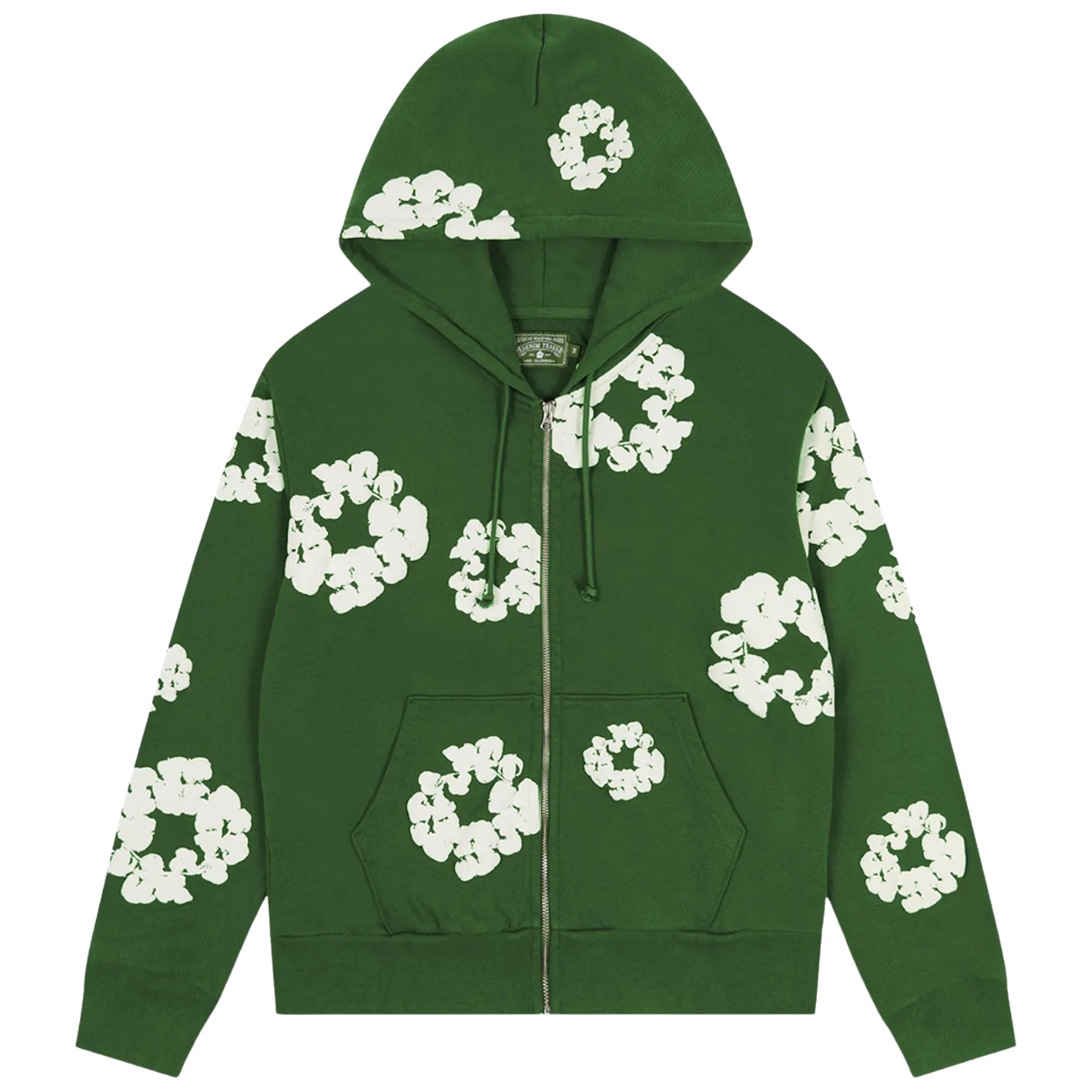 DENIM TEARS ZIP HOODIE 'GREEN'