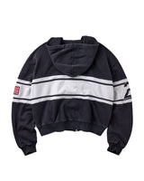 Vale Forever Black Cursive zip-up hoodie — back