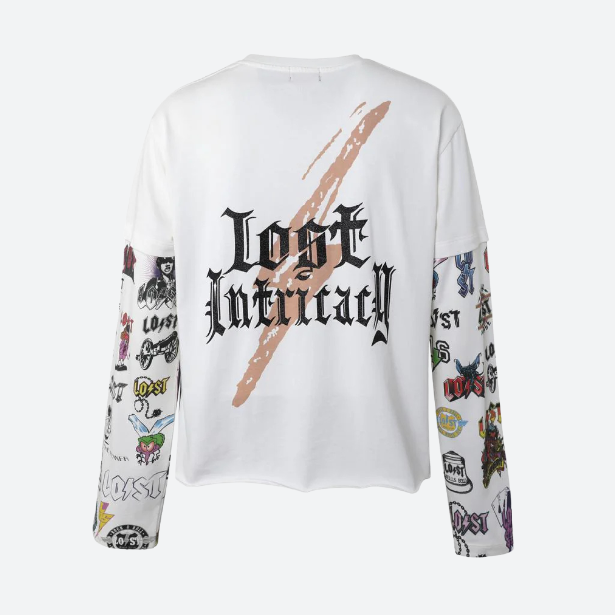 LOST INTRICACY LONGSLEEVE 'LOGOS WHITE'