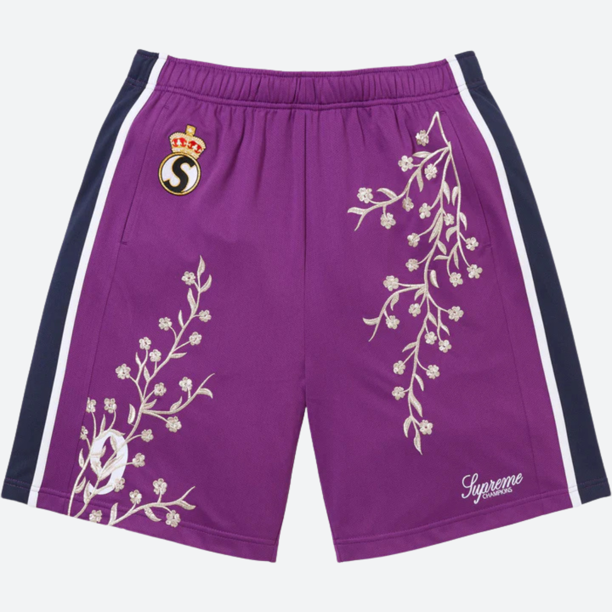SUPREME SHORT 'JERSEY FLORAL PURPLE'