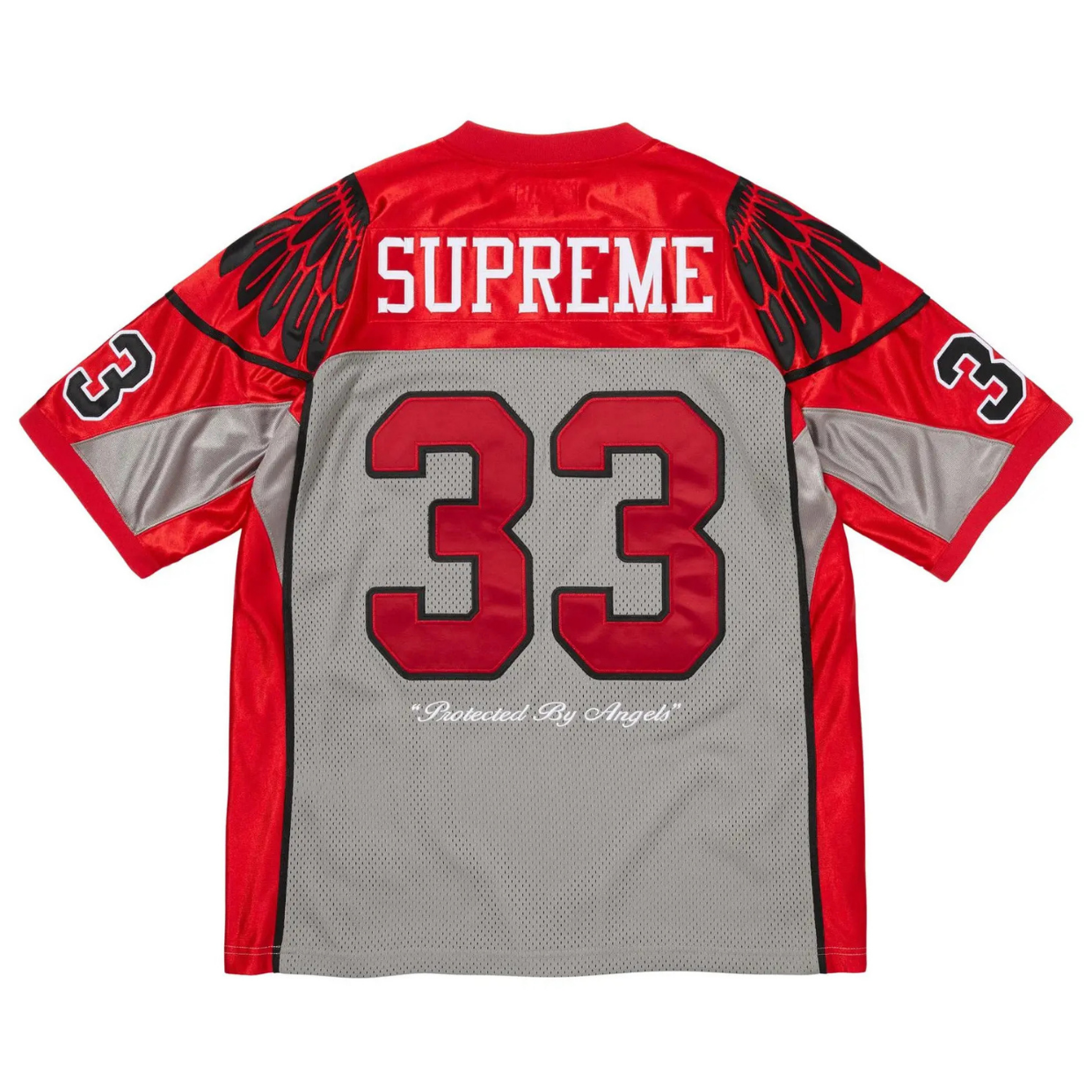SUPREME JERSEY 'WINGS FOOTBALL GREY'