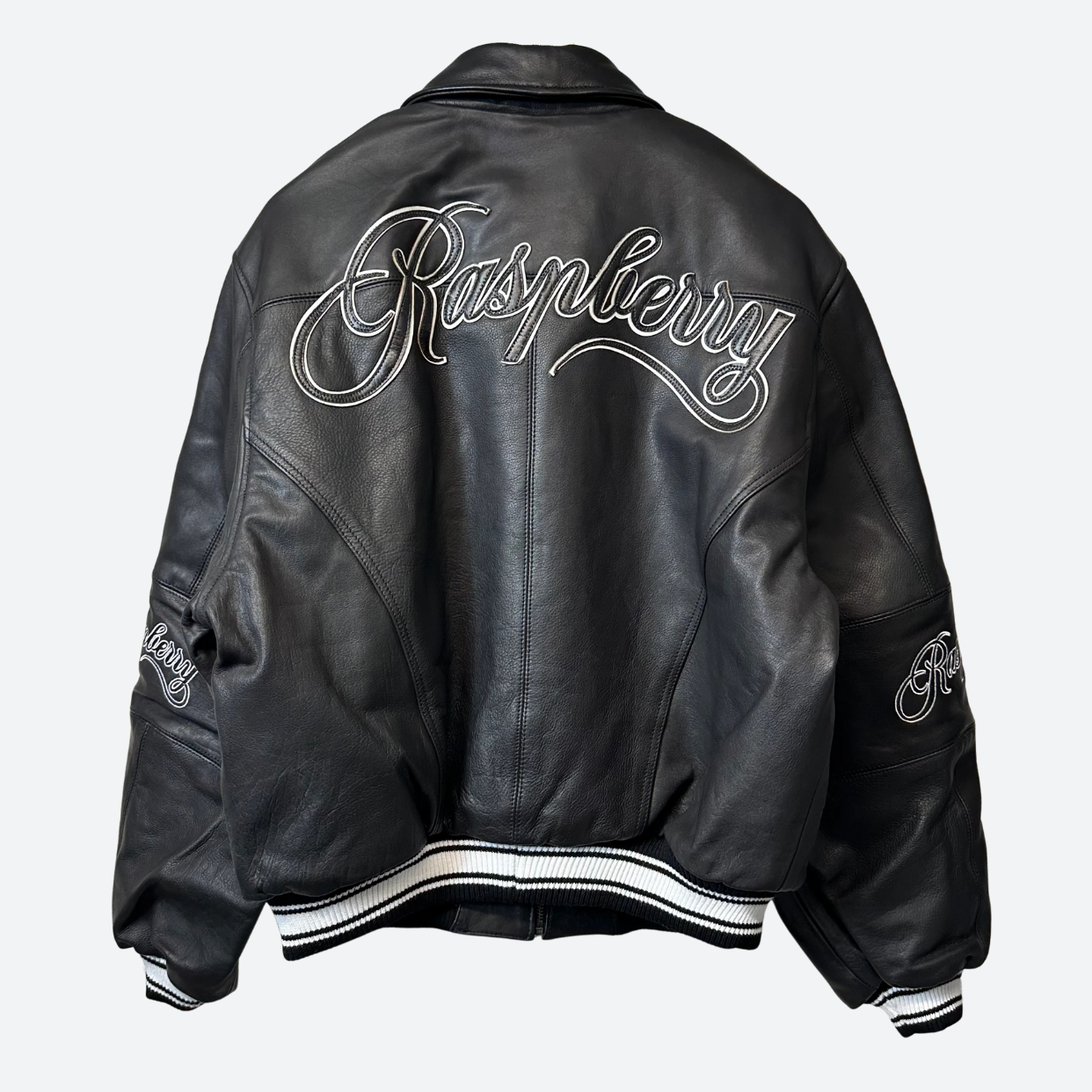 RASPBERRY HILLS JACKET 'LEATHER GG BLACK'