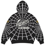 SUPREME HOODIE 'VANSON LEATHERS SPIDER-MAN BLACK'