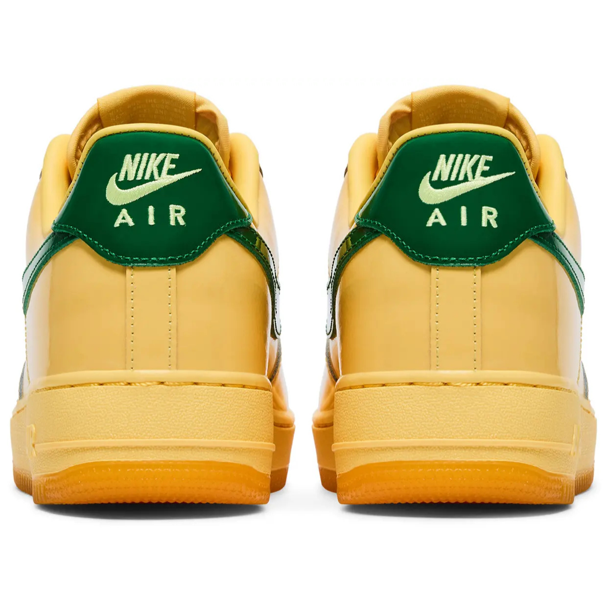 NIKE AIR FORCE 1 LOW 'PATENT LEATHER TOPAZ GOLD PINE GREEN'