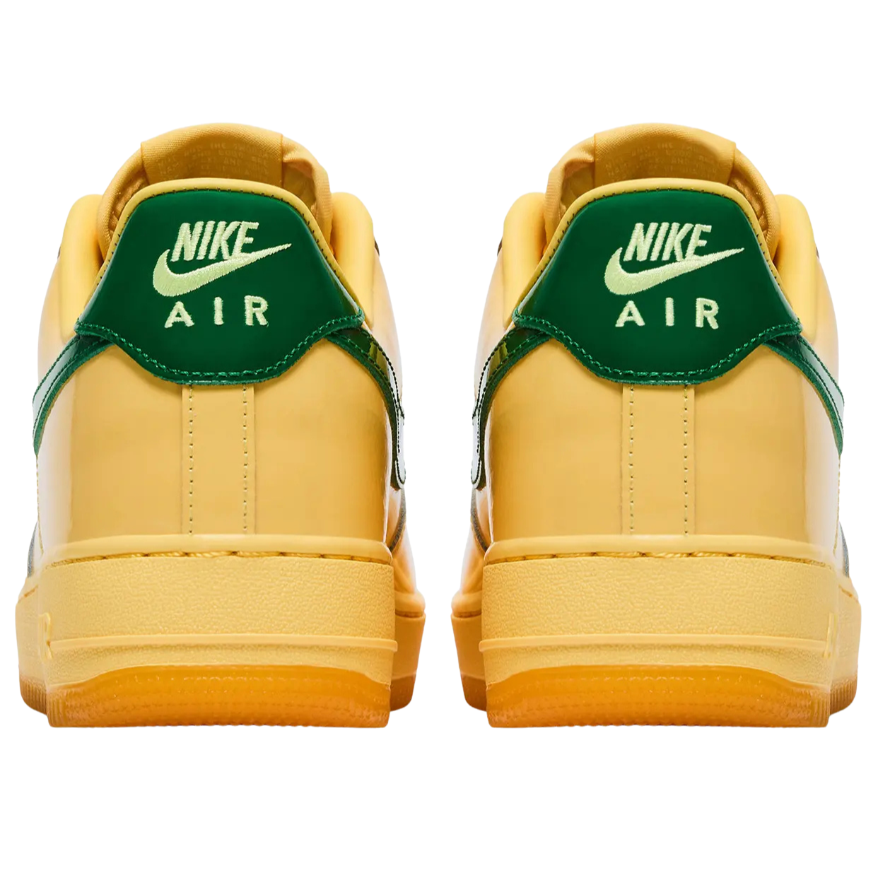 NIKE AIR FORCE 1 LOW 'PATENT LEATHER TOPAZ GOLD PINE GREEN'