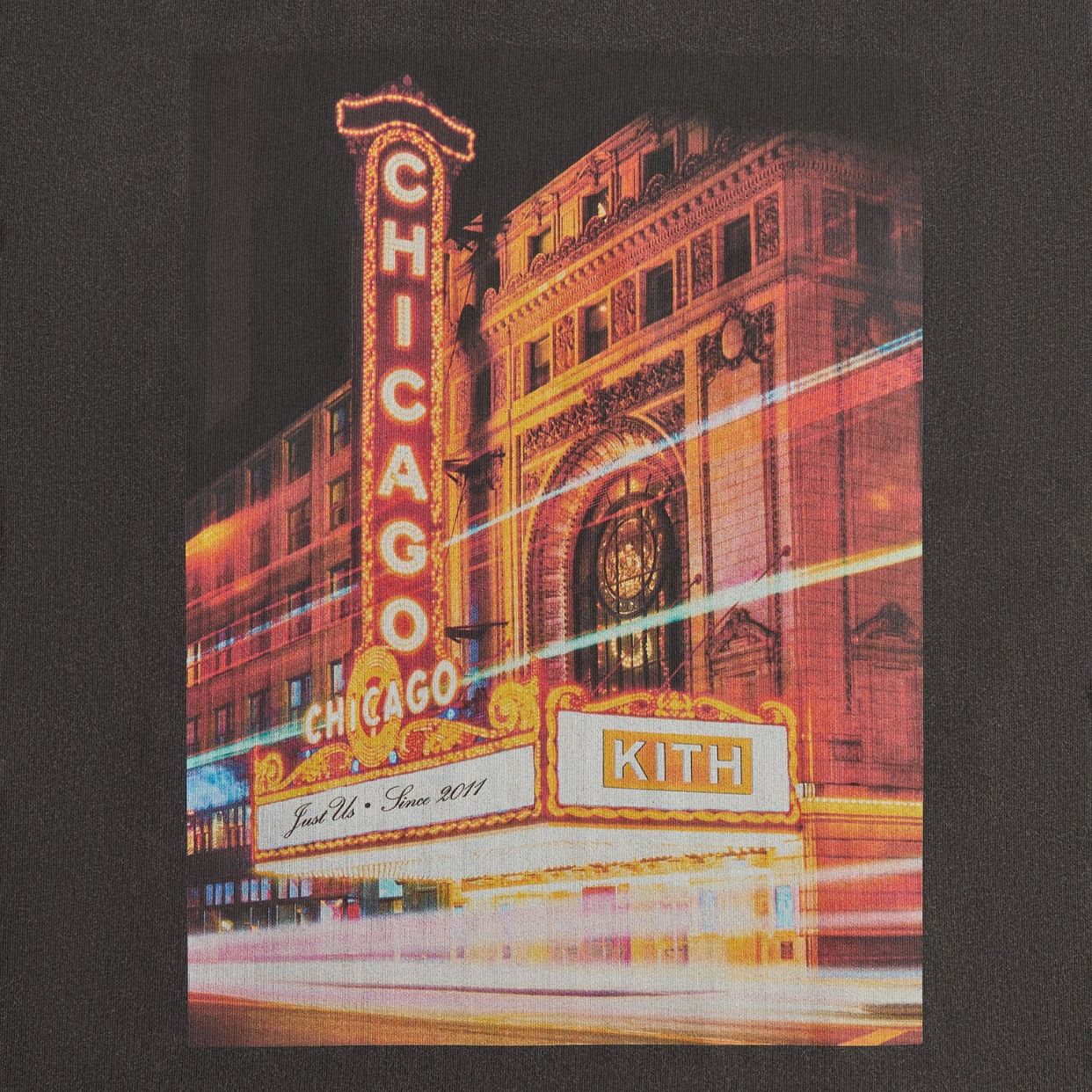 KITH TEE 'CHICAGO LIGHTS BLACK'