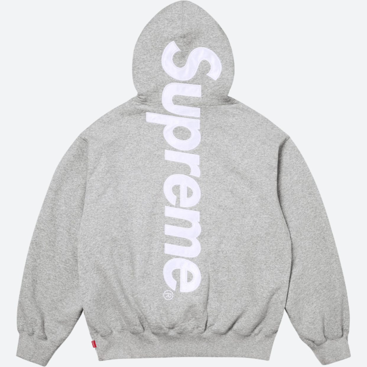 SUPREME HOODIE 'APPLIQUE GREY'