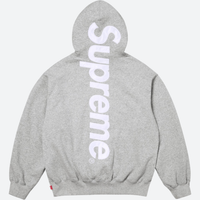 SUPREME HOODIE 'APPLIQUE GREY'