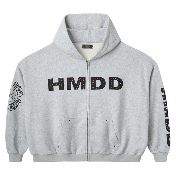 HMDDLA HOODIE 'ZIP UP CHIMSTONE'