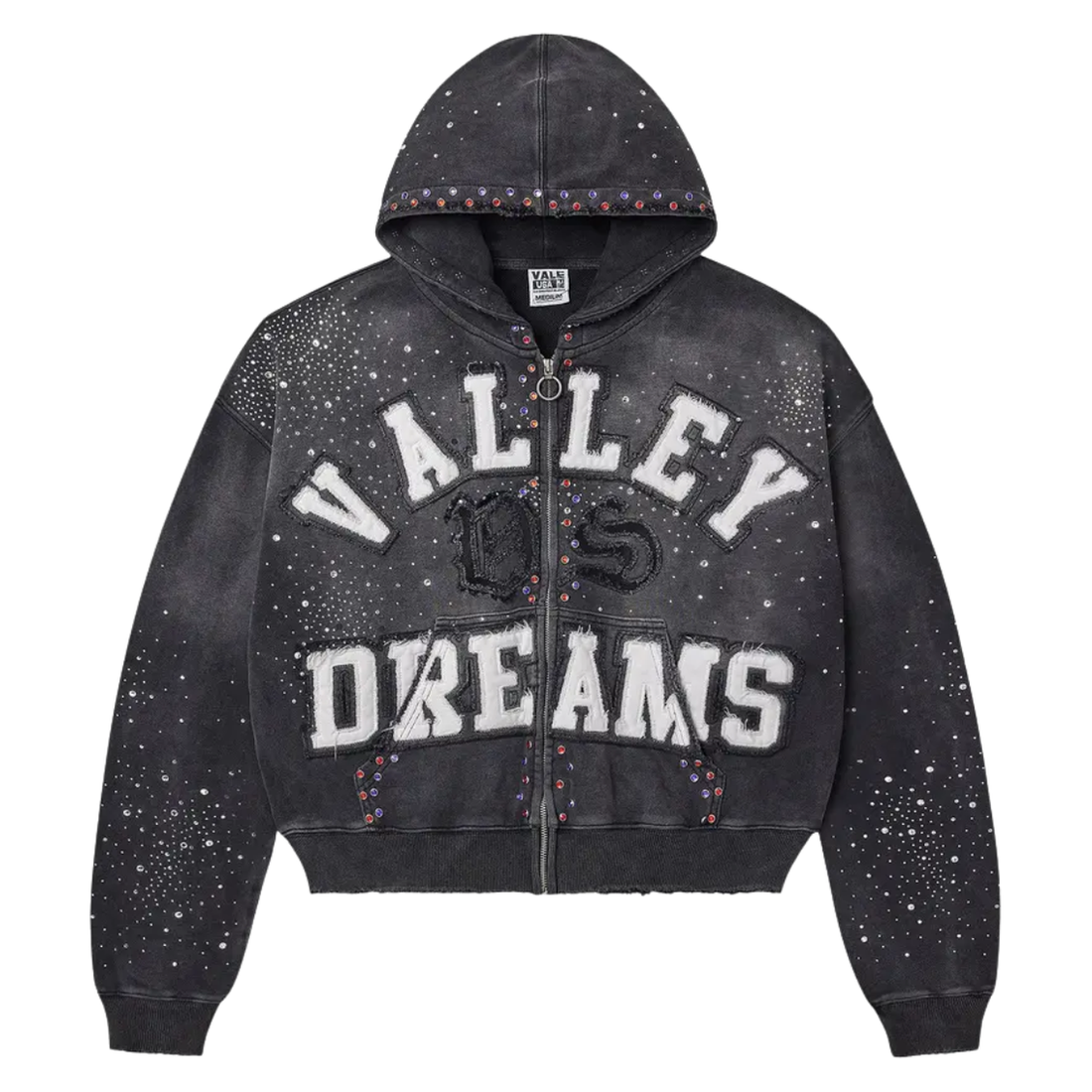 VALE FOREVER HOODIE 'ZIPUP CLASSICO BLACK'