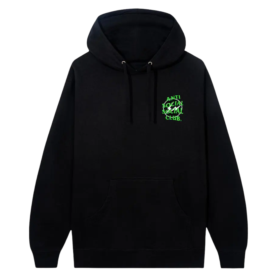 ANTI SOCIAL HOODIE 'FRAGMENT PETALS BLACK GREEN'