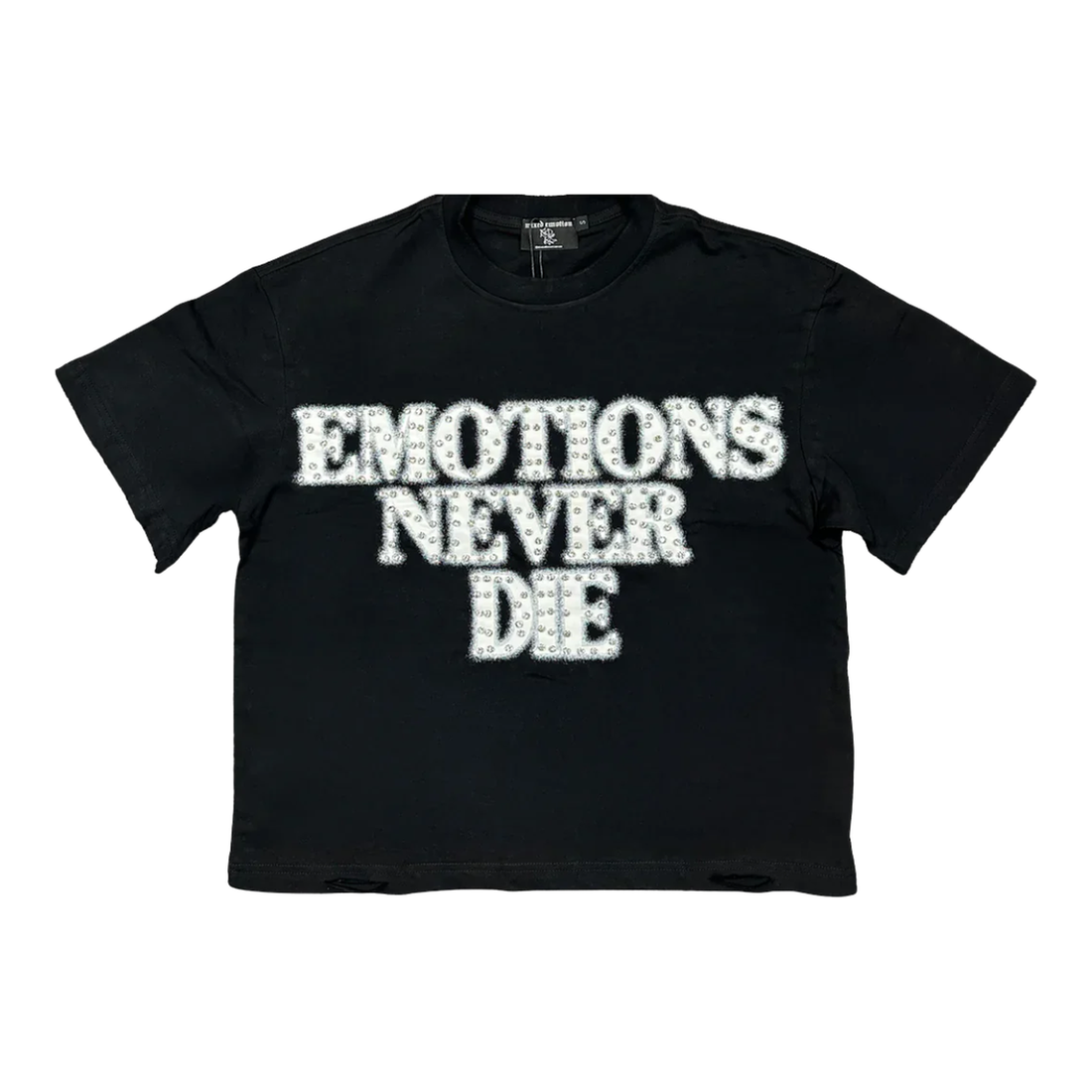 MIXED EMOTIONS TEE 'END RHINESTONE BLACK'