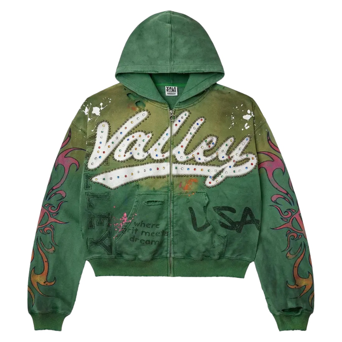 VALE FOREVER ZIP-UP 'INFERNO GREEN'