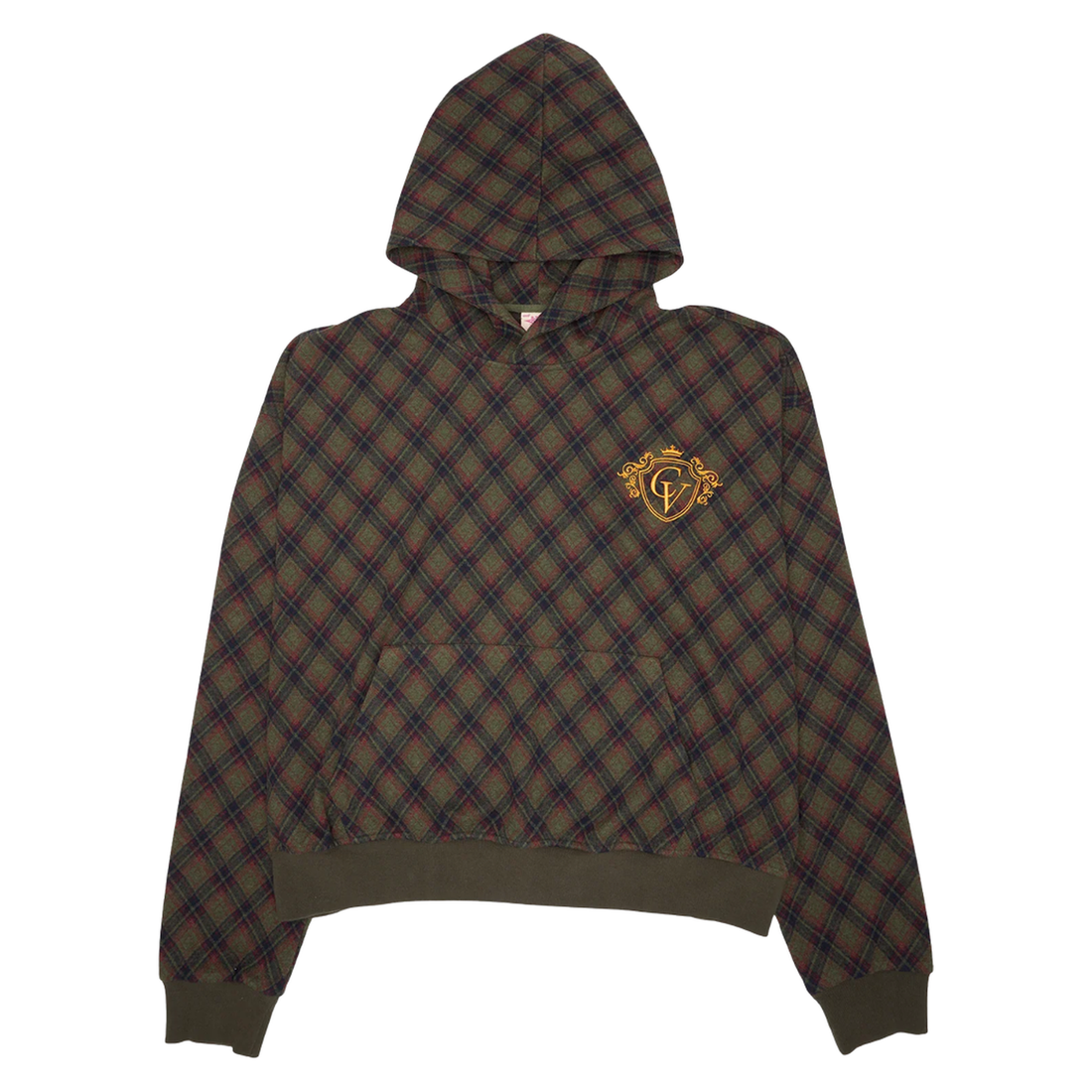 AZVA HOODIE 'CACTUS PLAID'