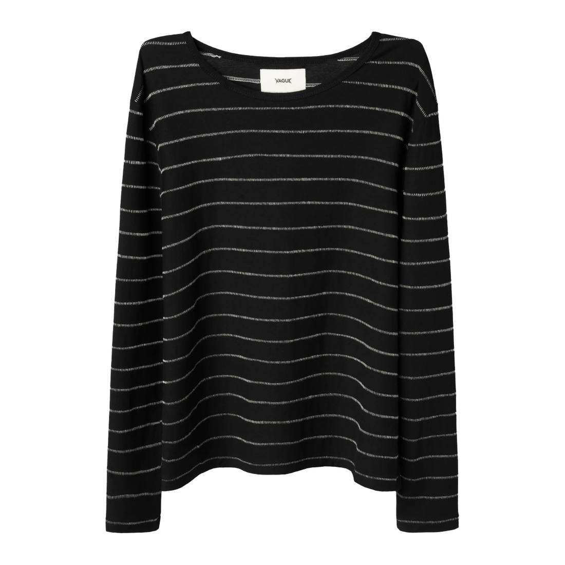 VAGUE STUDIOS LONGSLEEVE 'SINGLE STITCH STRIPED BLACK'