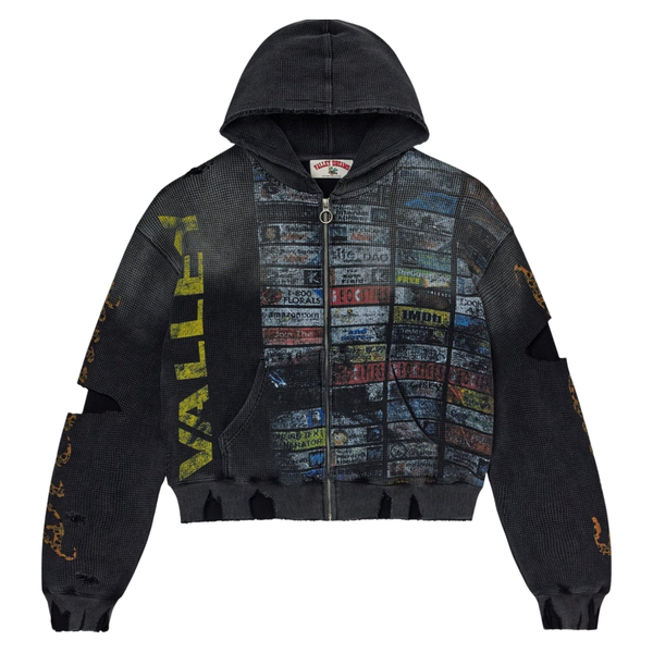 VALE FOREVER ZIP-UP 'GLITCH BLACK'