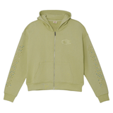 AZVA ZIP HOODIE 'CRYSTAL CACTUS MINT'