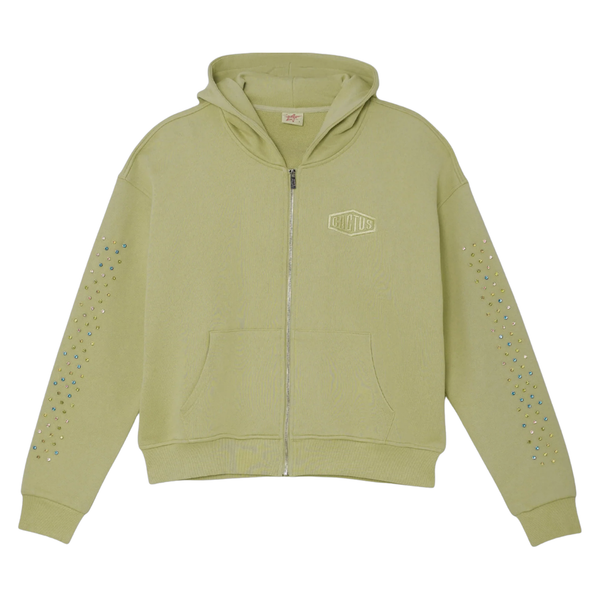 AZVA ZIP HOODIE 'CRYSTAL CACTUS MINT'