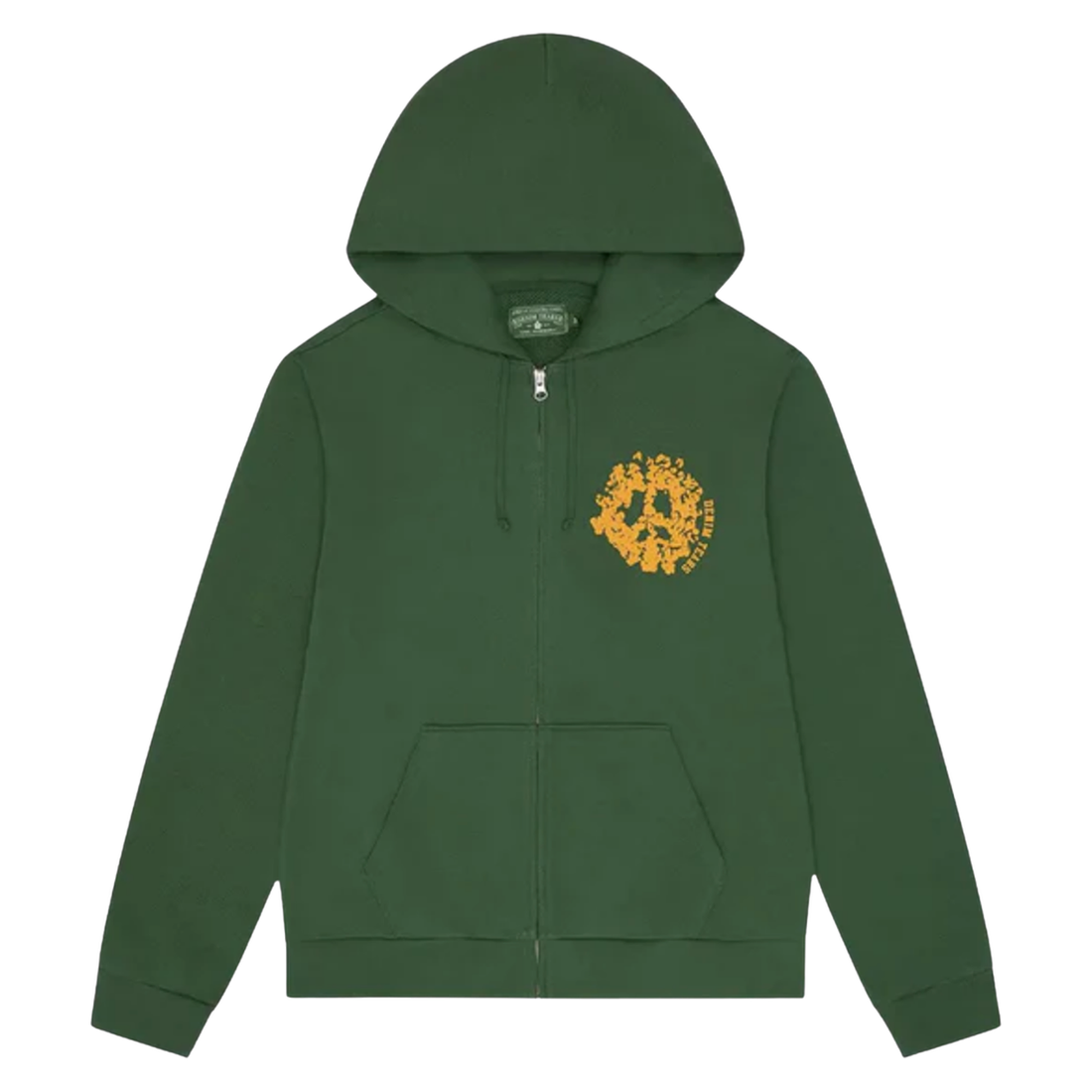DENIM TEARS ZIP HOODIE 'UNIVERSITY GREEN'