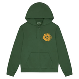 DENIM TEARS ZIP HOODIE 'UNIVERSITY GREEN'