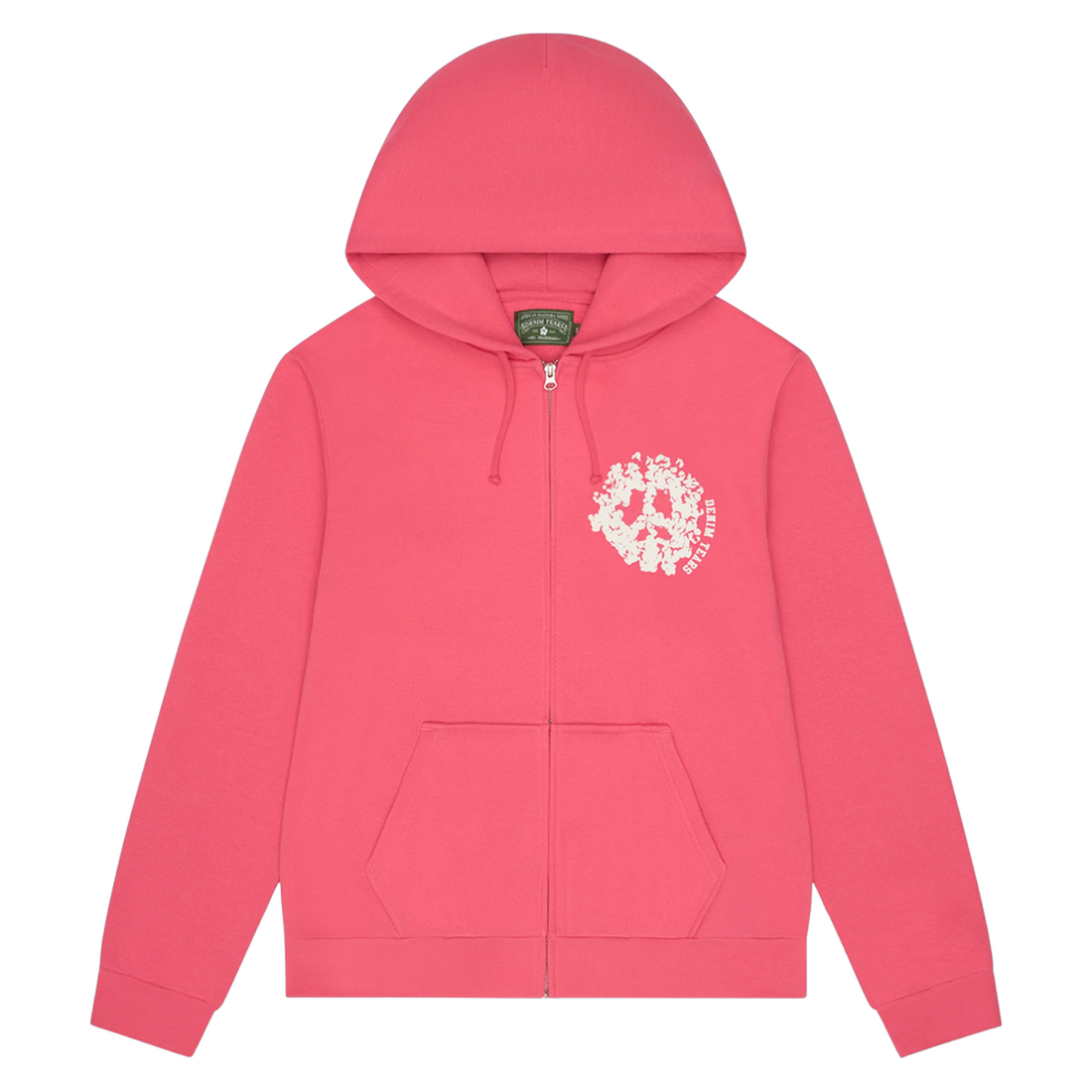 DENIM TEARS ZIP HOODIE 'UNIVERSITY PINK'
