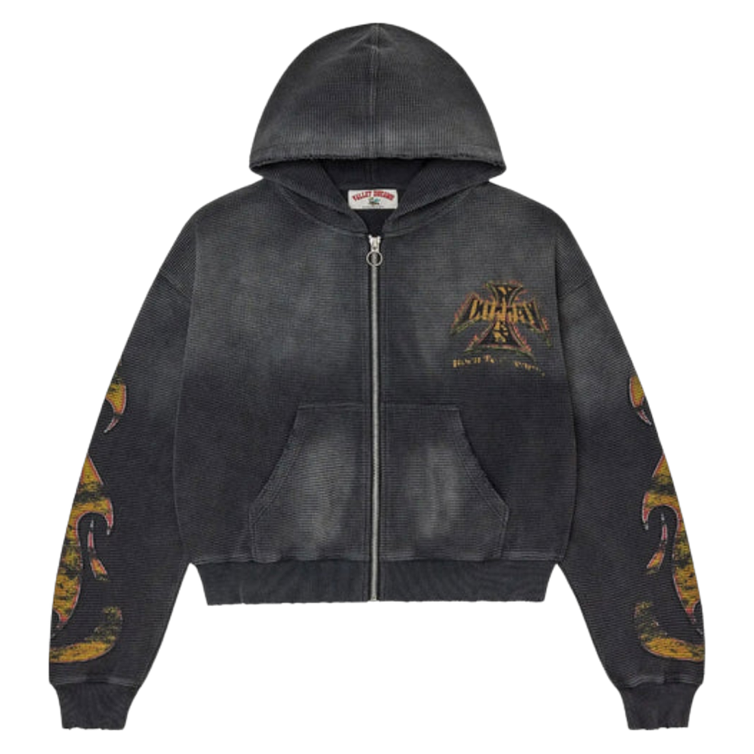 VALE FOREVER ZIP-UP 'REBORN WAFFLE BLACK'