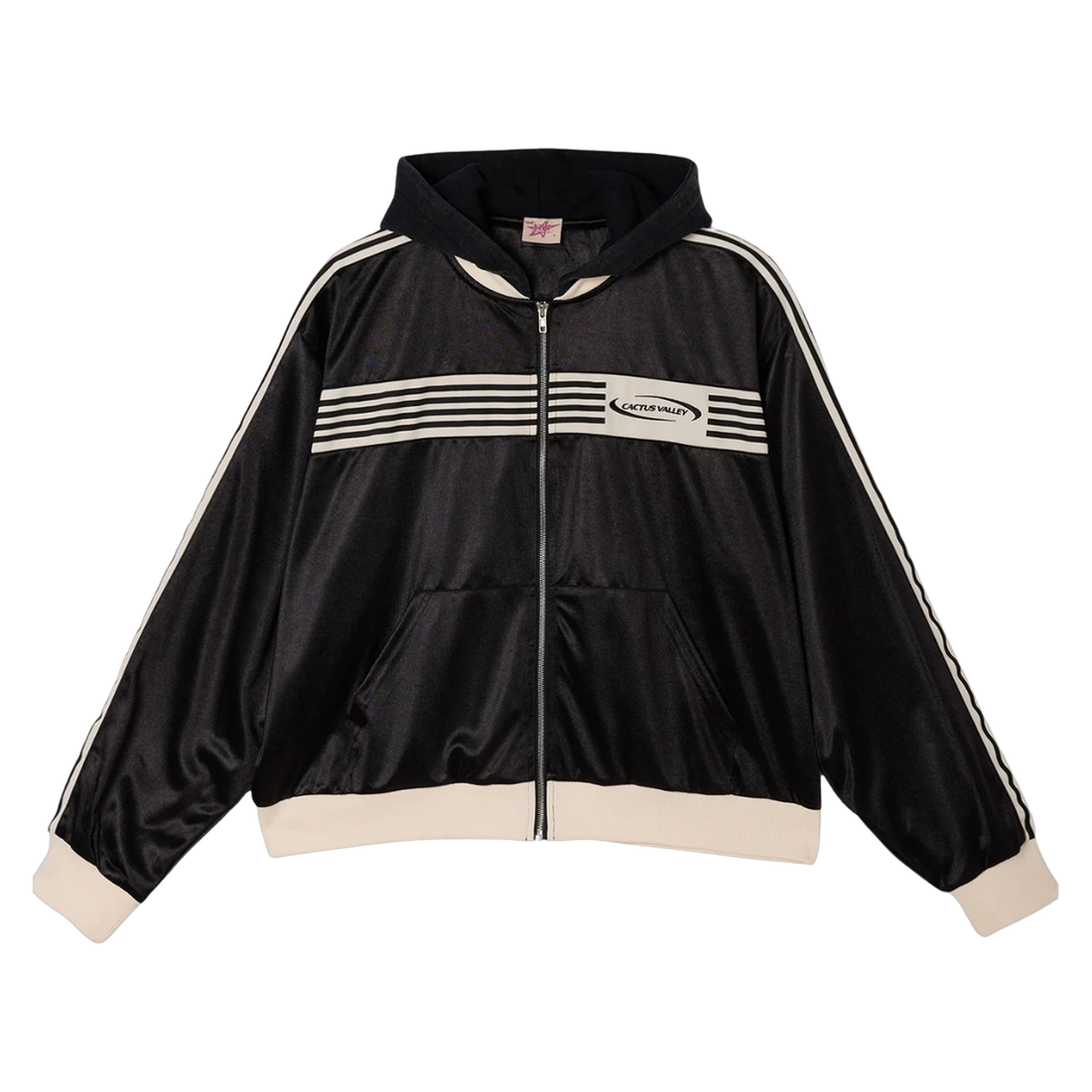 AZVA ZIP HOODIE 'STRIPED VALLEY'