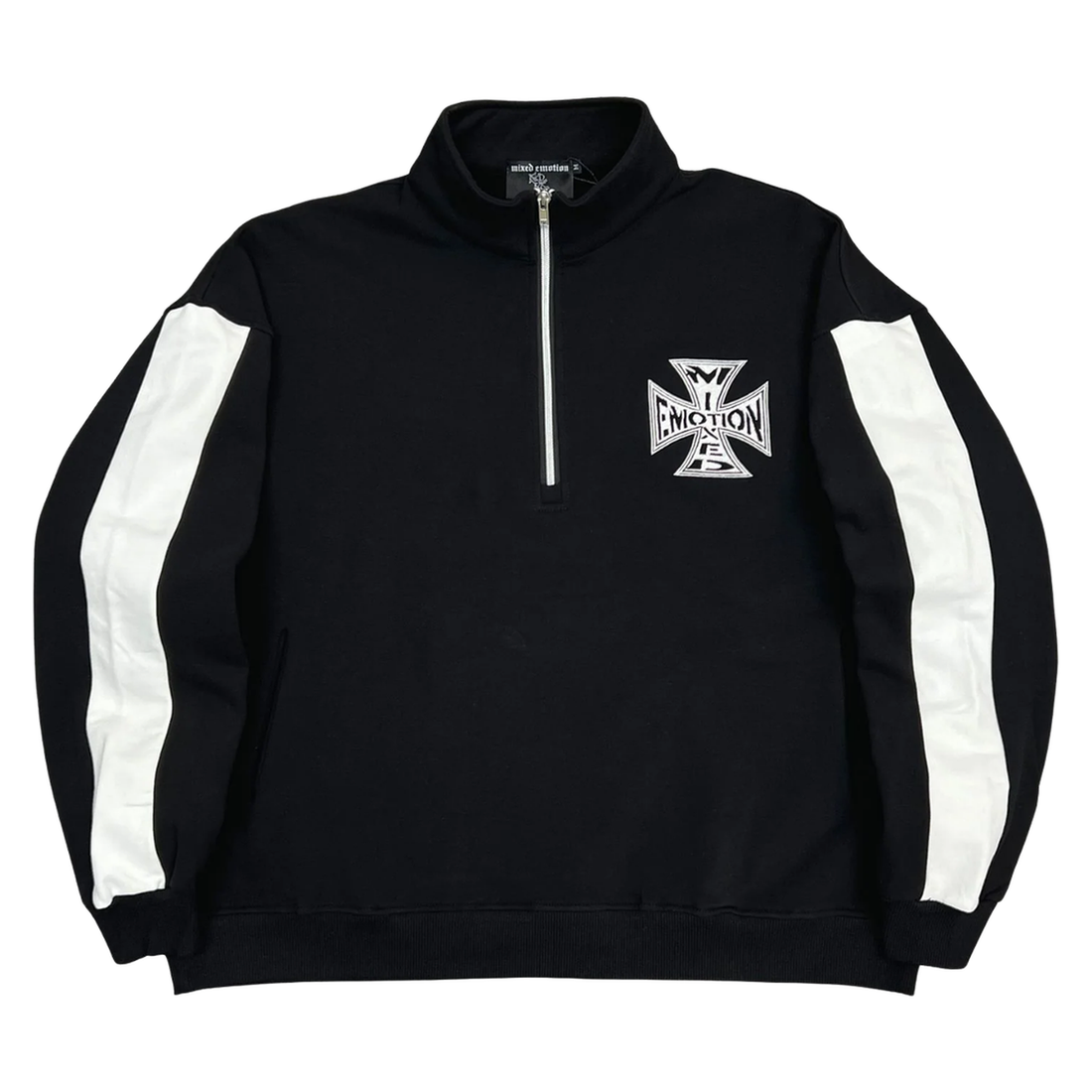 MIXED EMOTIONS QUARTER ZIP 'BLACK'