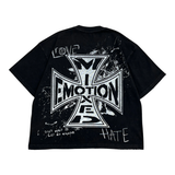 MIXED EMOTIONS TEE 'BLACK CHAOS'