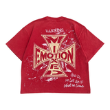 MIXED EMOTIONS TEE 'CRIMSON RED'