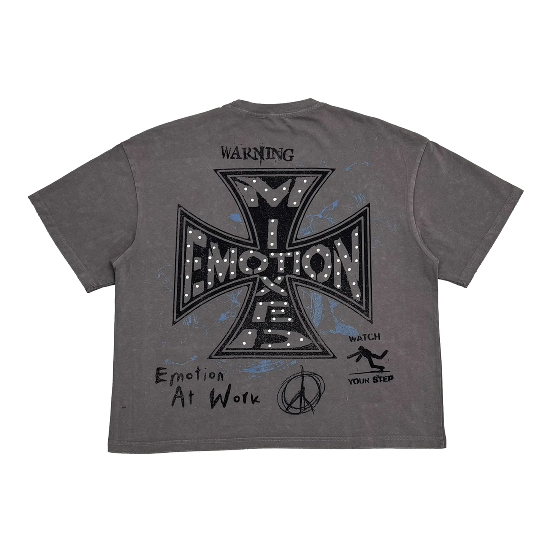 MIXED EMOTIONS TEE 'GREY FRIENDS'