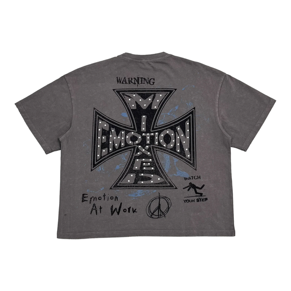 MIXED EMOTIONS TEE 'GREY FRIENDS'