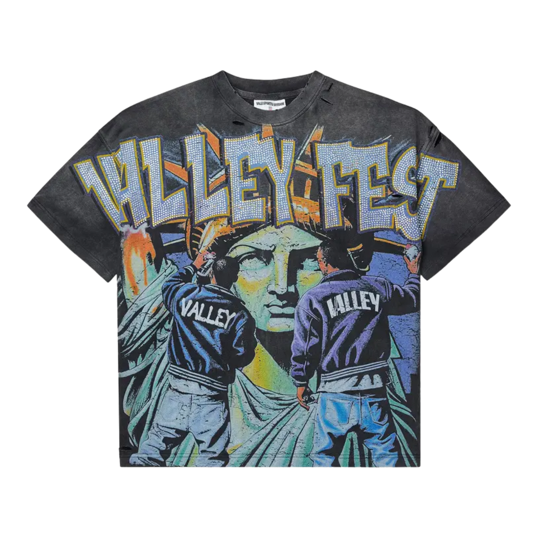 VALE FOREVER TEE 'BLING GRAFFITI BLACK'