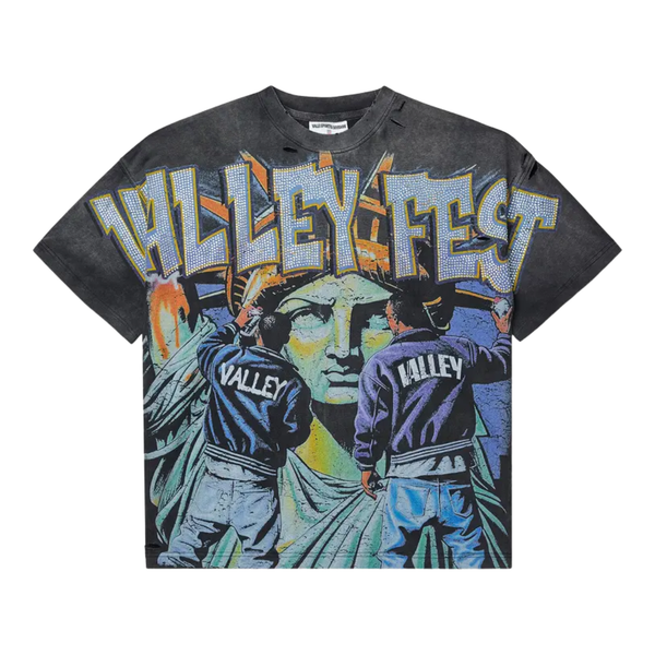 VALE FOREVER TEE 'BLING GRAFFITI BLACK'