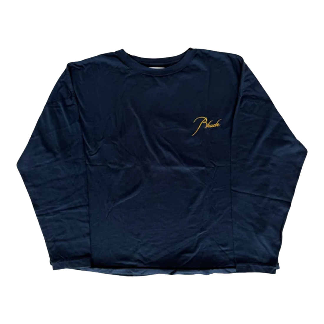 RHUDE TEE 'CLASSIC NAVY YELLOW'