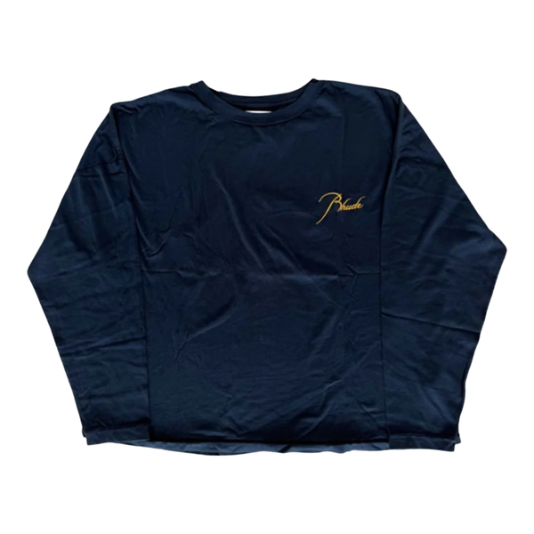 RHUDE TEE 'CLASSIC NAVY YELLOW'