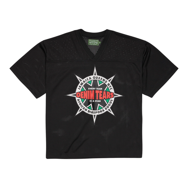 DENIM TEARS JERSEY 'FOOTBALL EVERY STAR BLACK'
