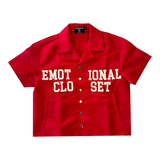 MIXED EMOTIONS TEE 'BACKYARD NYLON RED'